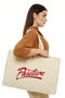 Zoozie Bags Bolsa Tote de Lona Crema